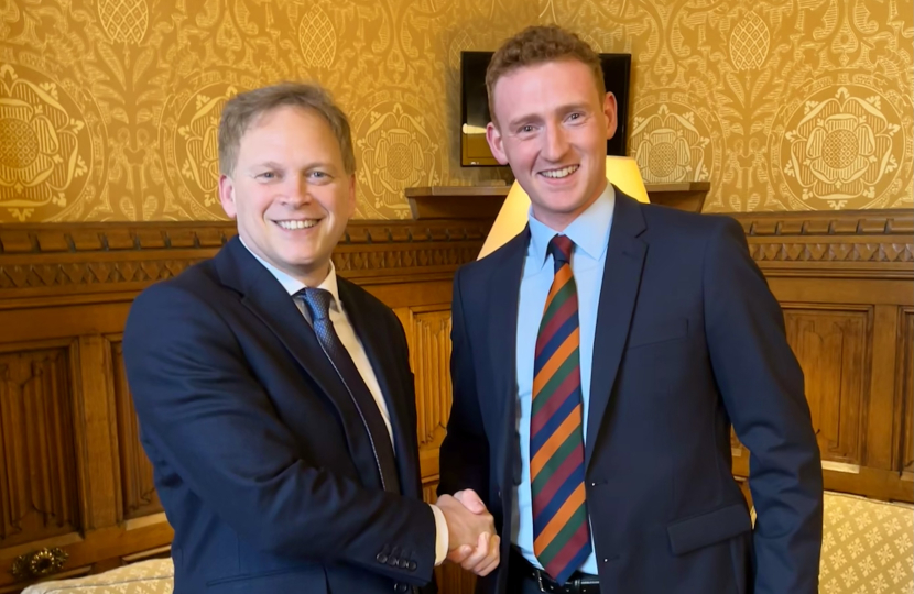 Matty Jackman and Grant Shapps MP