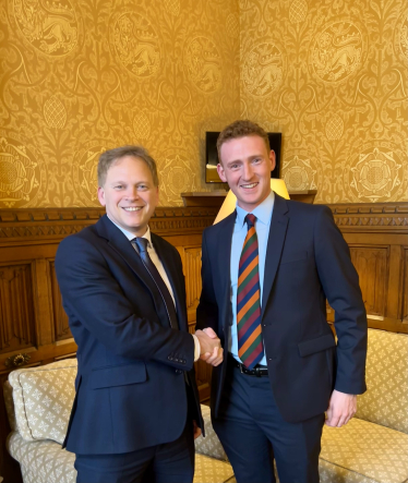 Matty Jackman and Grant Shapps MP